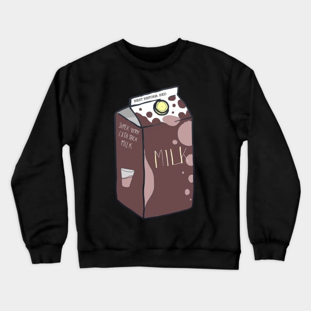 MiILK v2 Chocolate Crewneck Sweatshirt by Kcael